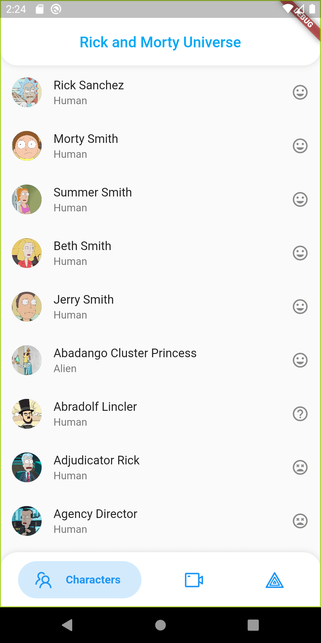 GitHub vedartm/rickandmortyinfo Made with Clean architecture