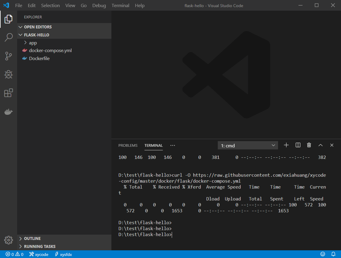 xycode flask in docker 细勇的博客 ExiaHuang Blog