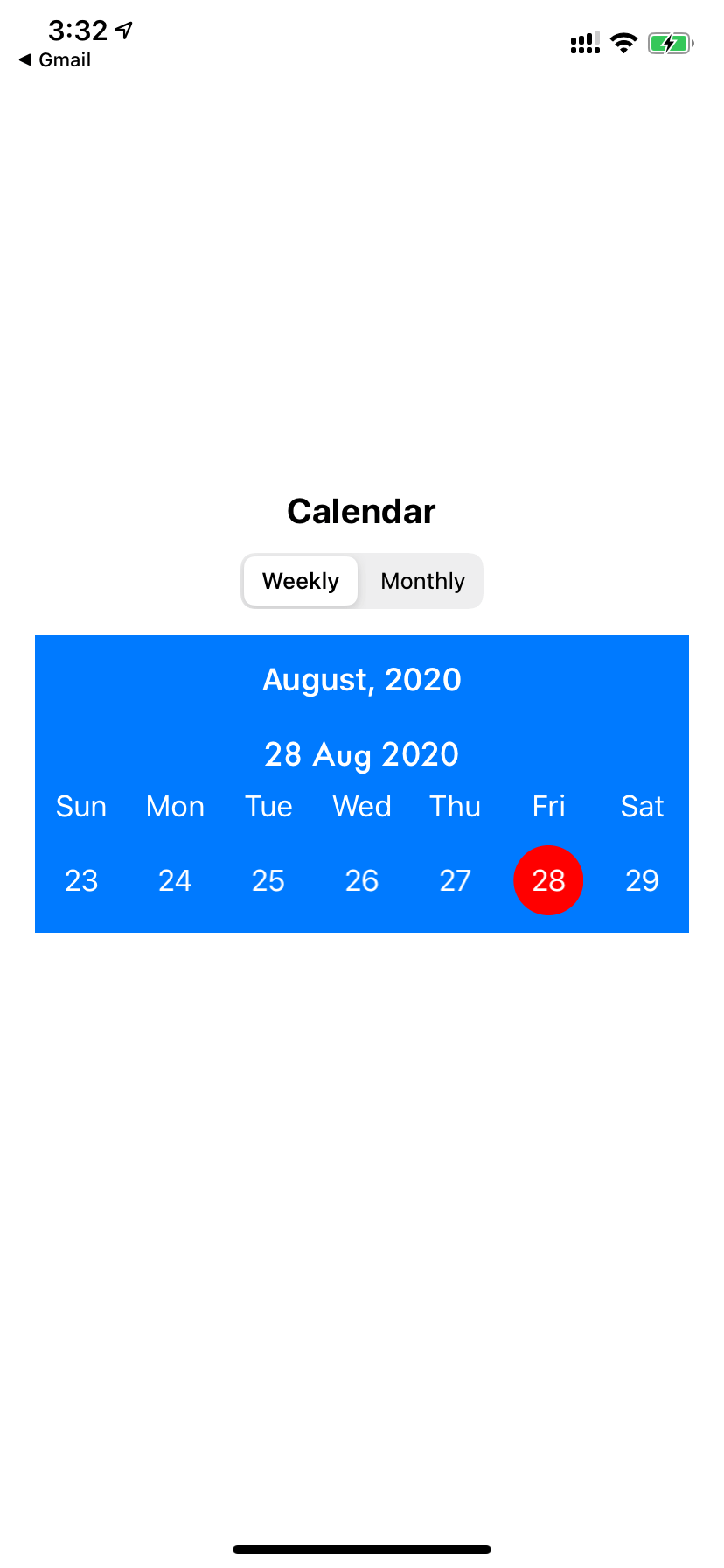 Custom Calendar
