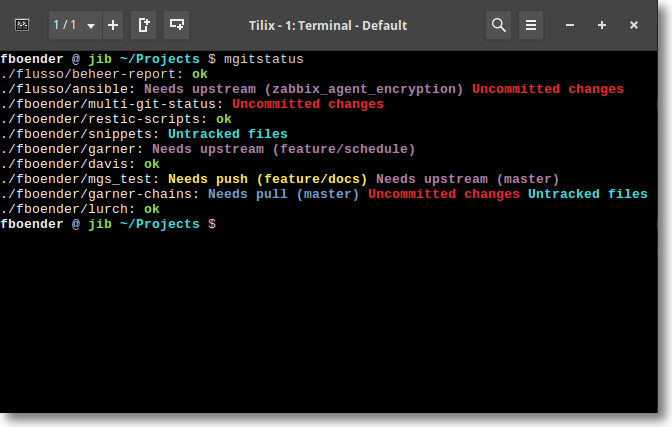 GitHub fboender/multigitstatus Show untracked and