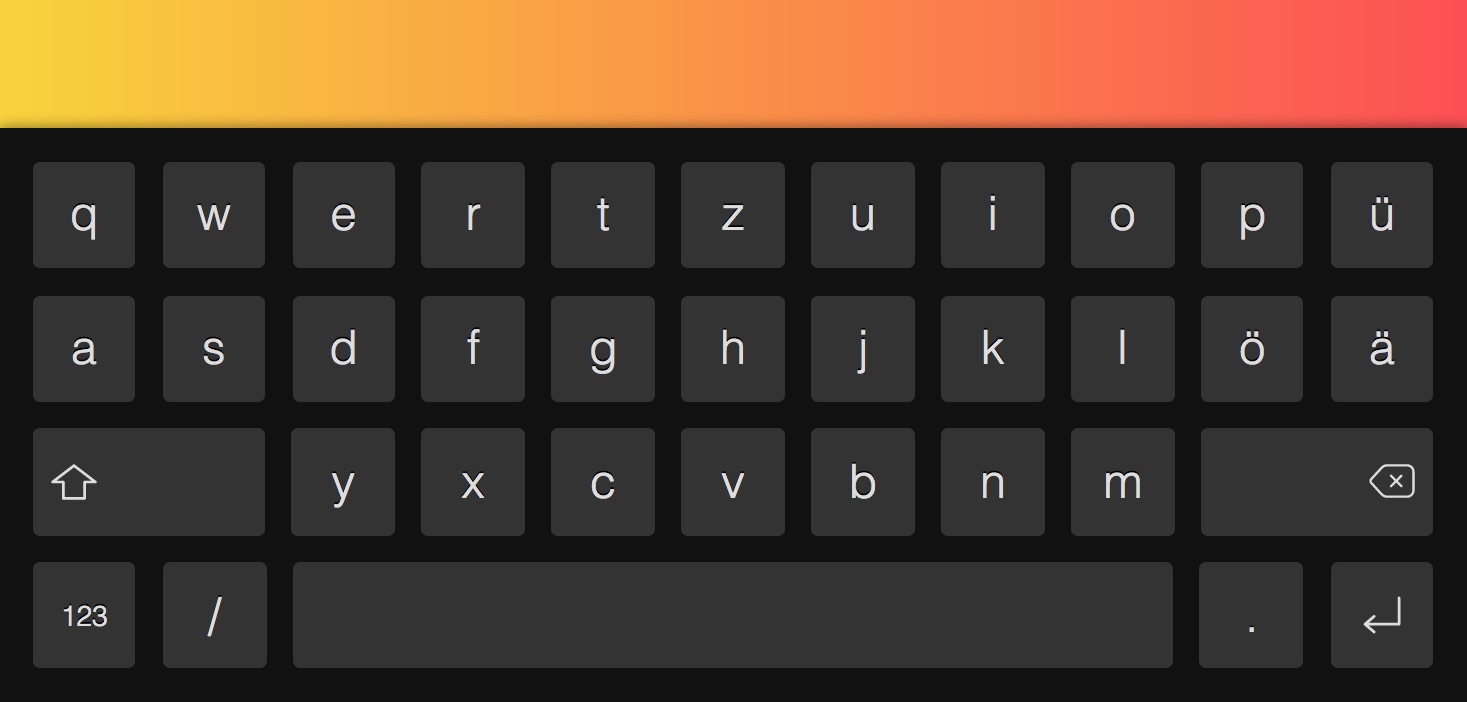 GitHub cellular/touchkeyboard Virtual onscreen keyboard