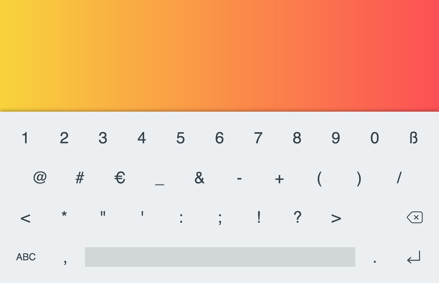GitHub cellular/touchkeyboard Virtual onscreen keyboard