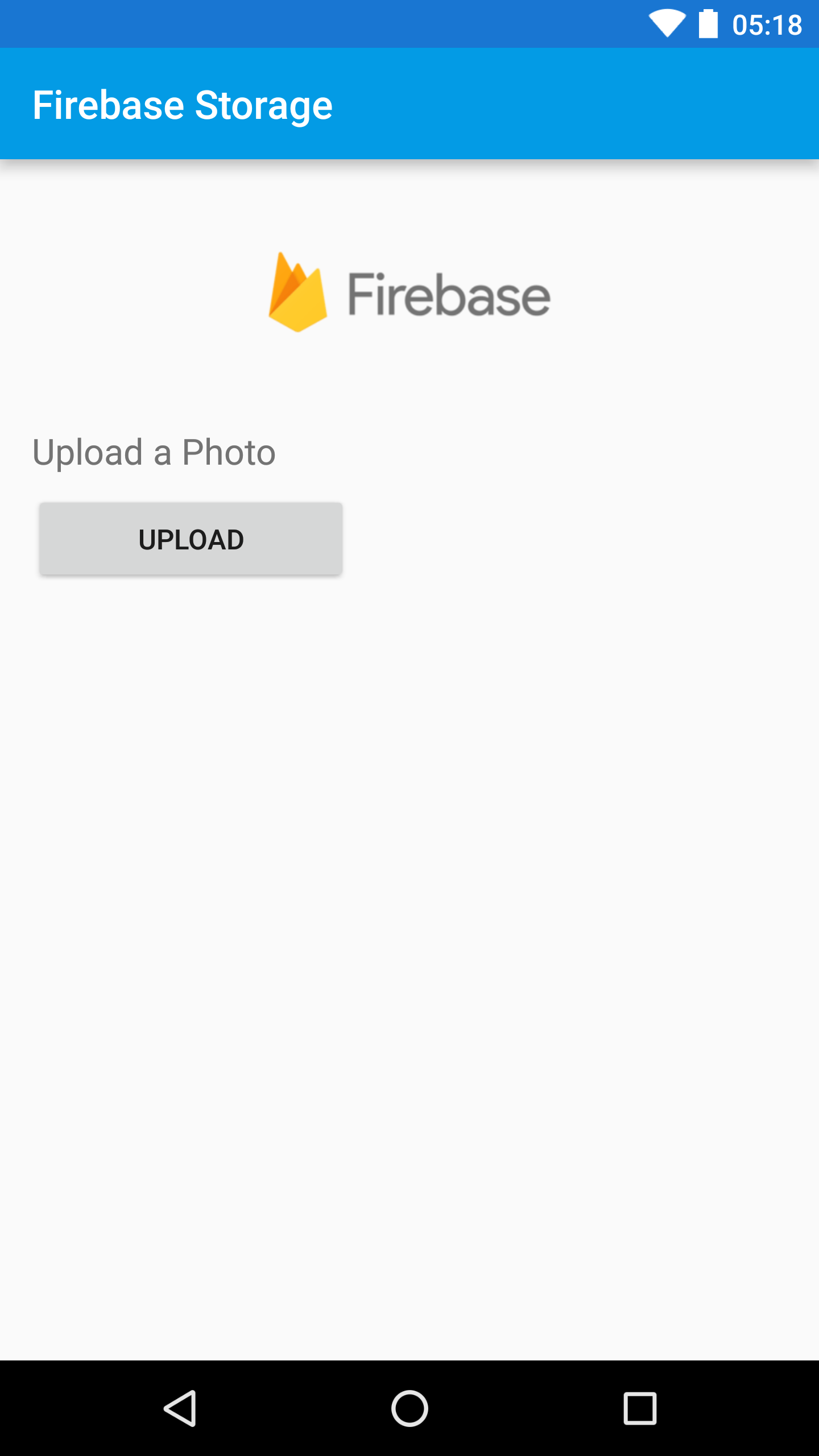 Cloud Storage for Firebase Quickstart