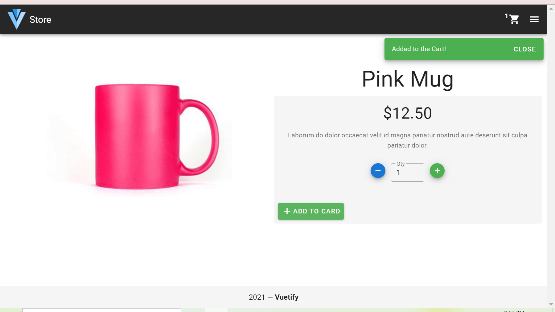 Django rest framework shopping cart With Vuejs