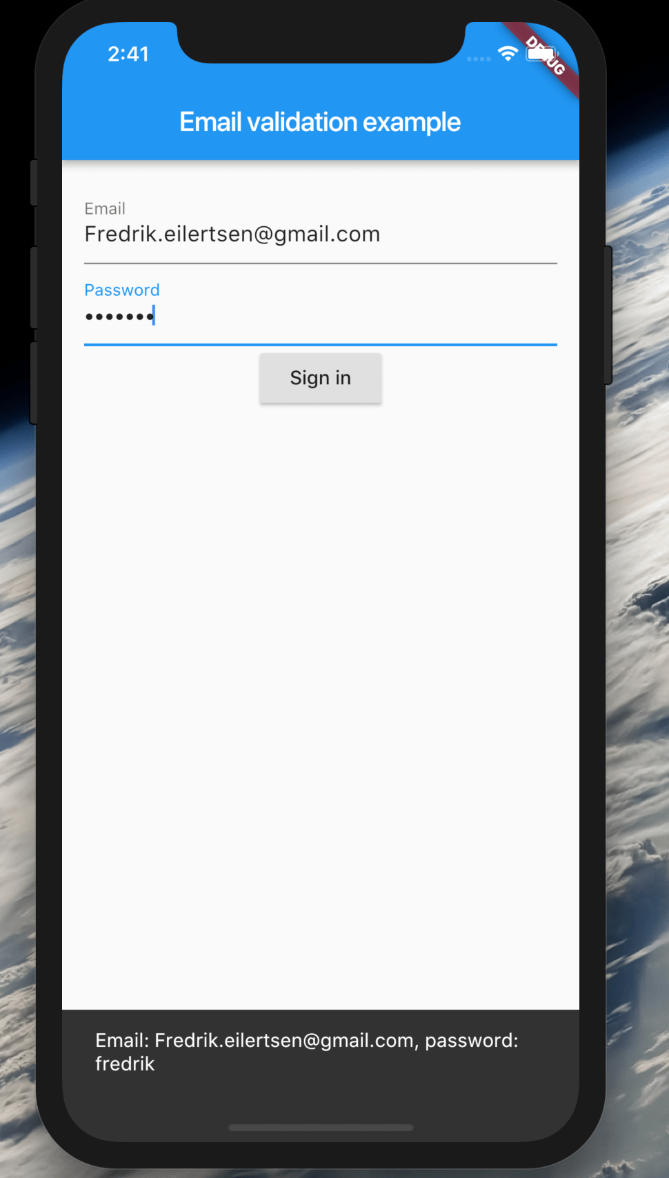 GitHub fredeil/flutteremailvalidator Sample Flutter app for