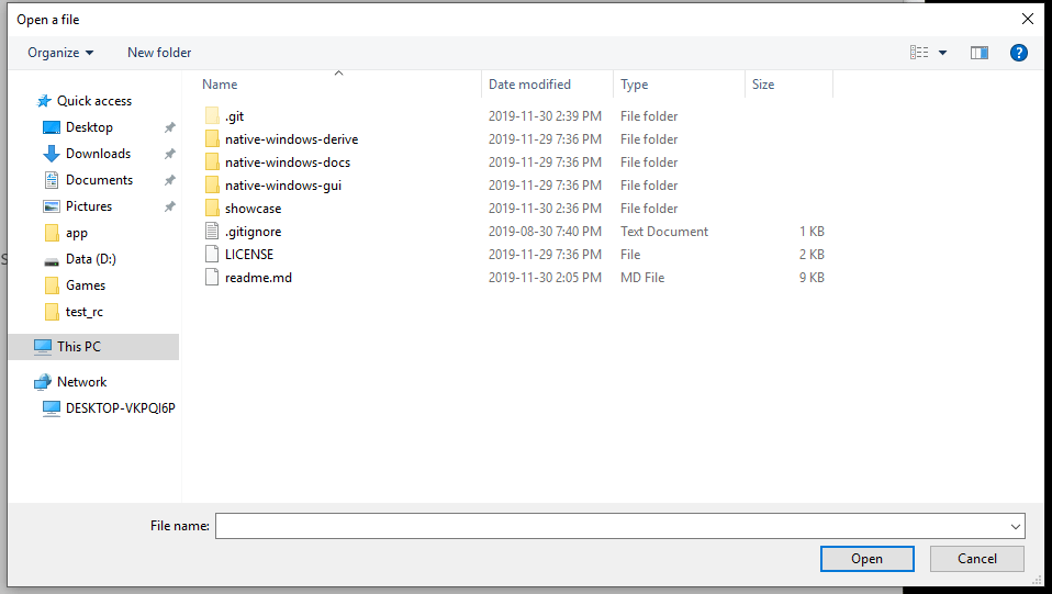 Native Windows GUI guide Dialogs