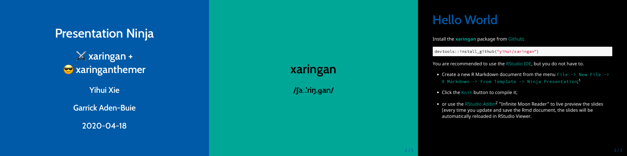 Xaringan CSS Theme Generator • xaringanthemer