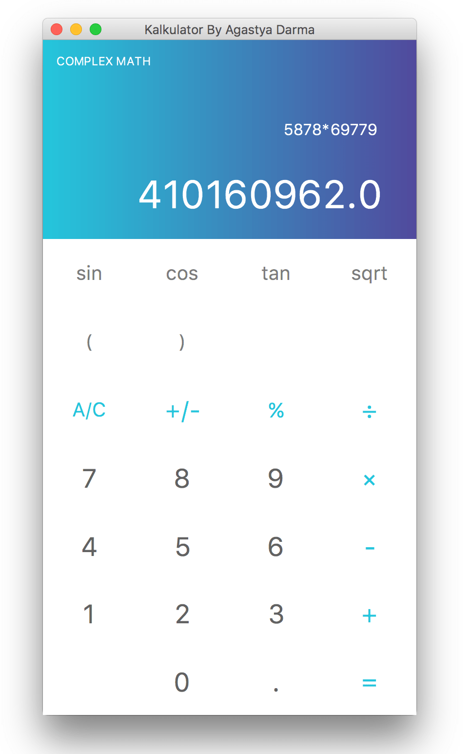 GitHub gedeagas/JavaFXCalculator Simple calculator app built on top