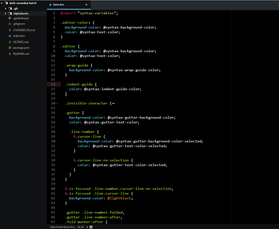 GitHub gerane/darkmonokaibatch A Black Monokai theme with tweaked