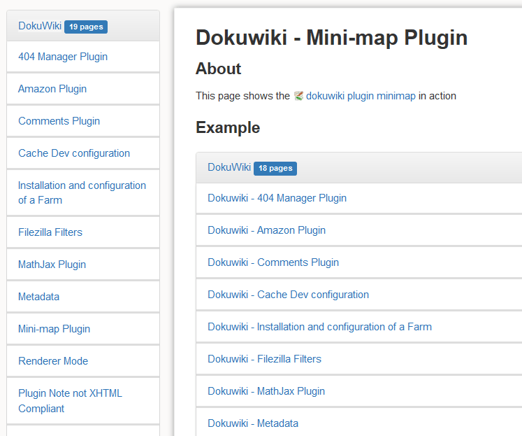 pluginminimap [DokuWiki]