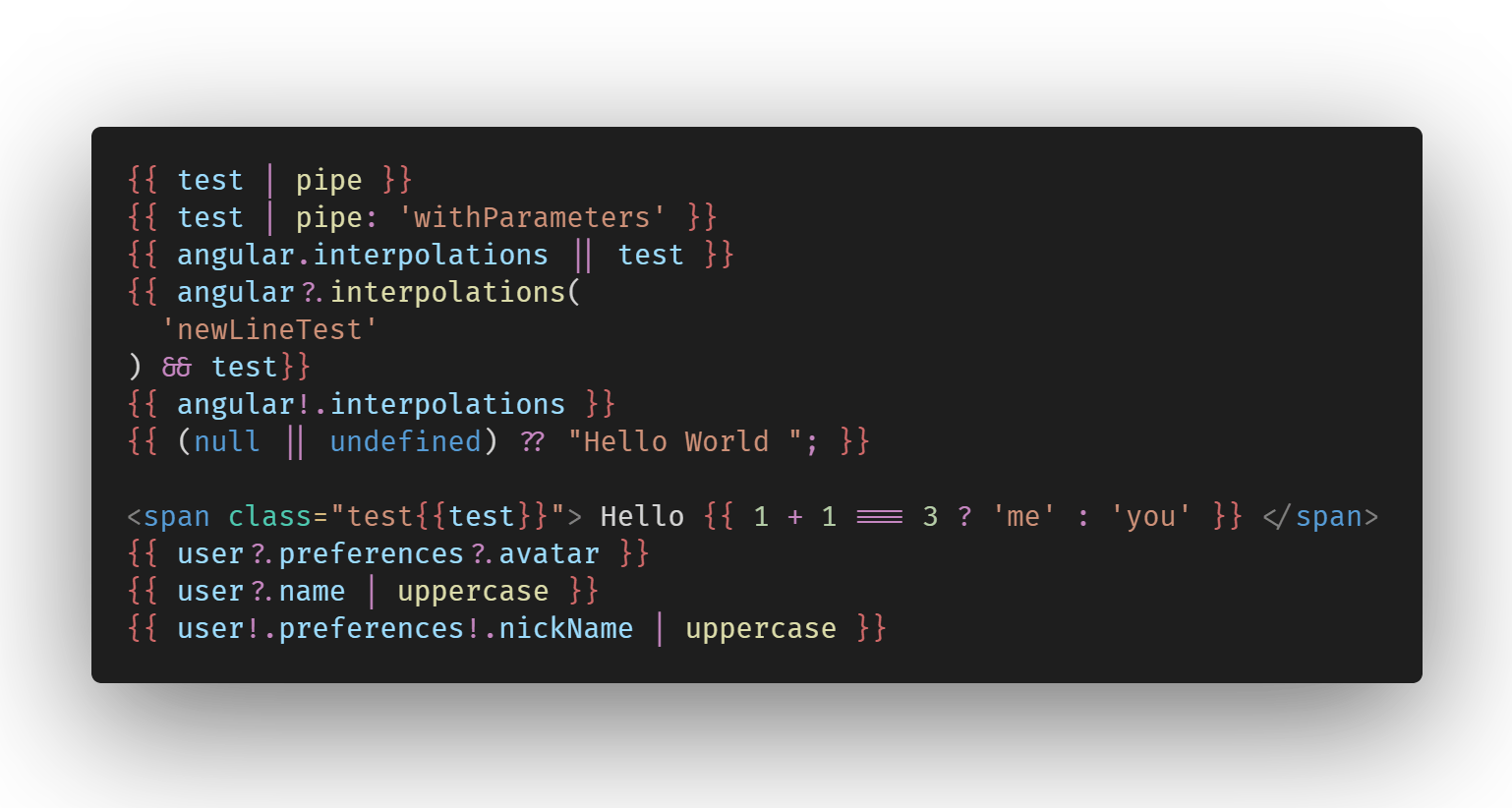 Angular syntax highlighting for HTML templates LaptrinhX