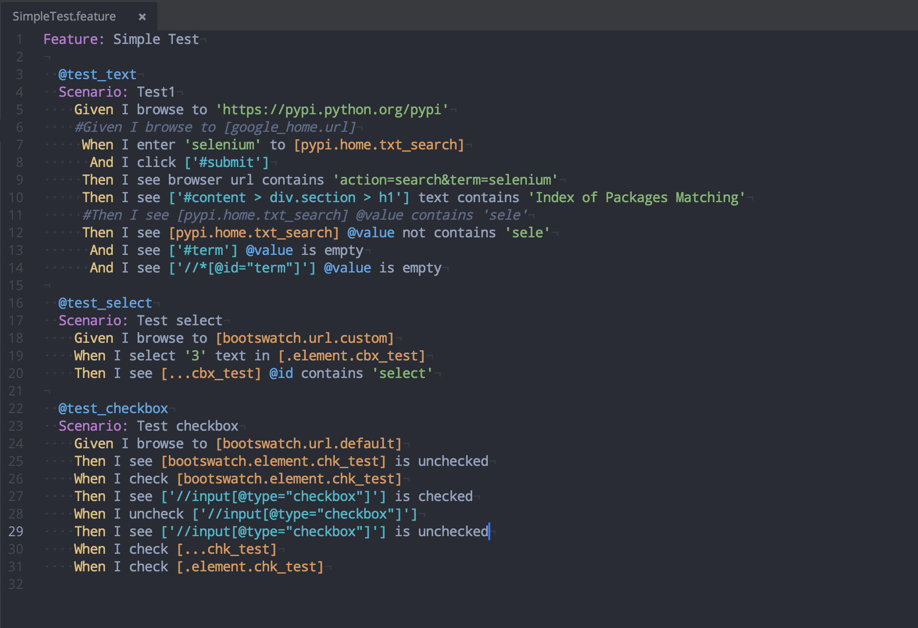 GitHub peerapats/atomlanguagegherkin Gherkin language support for Atom
