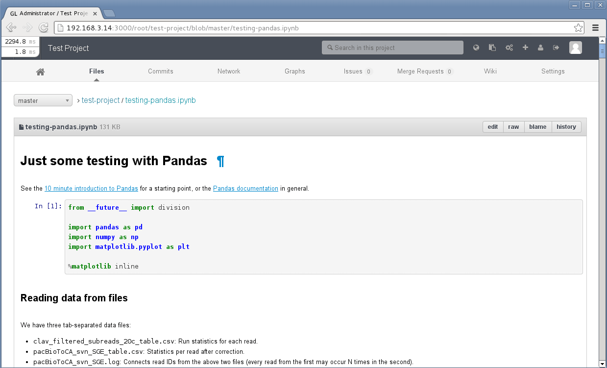View IPython notebooks in GitLab · GitHub