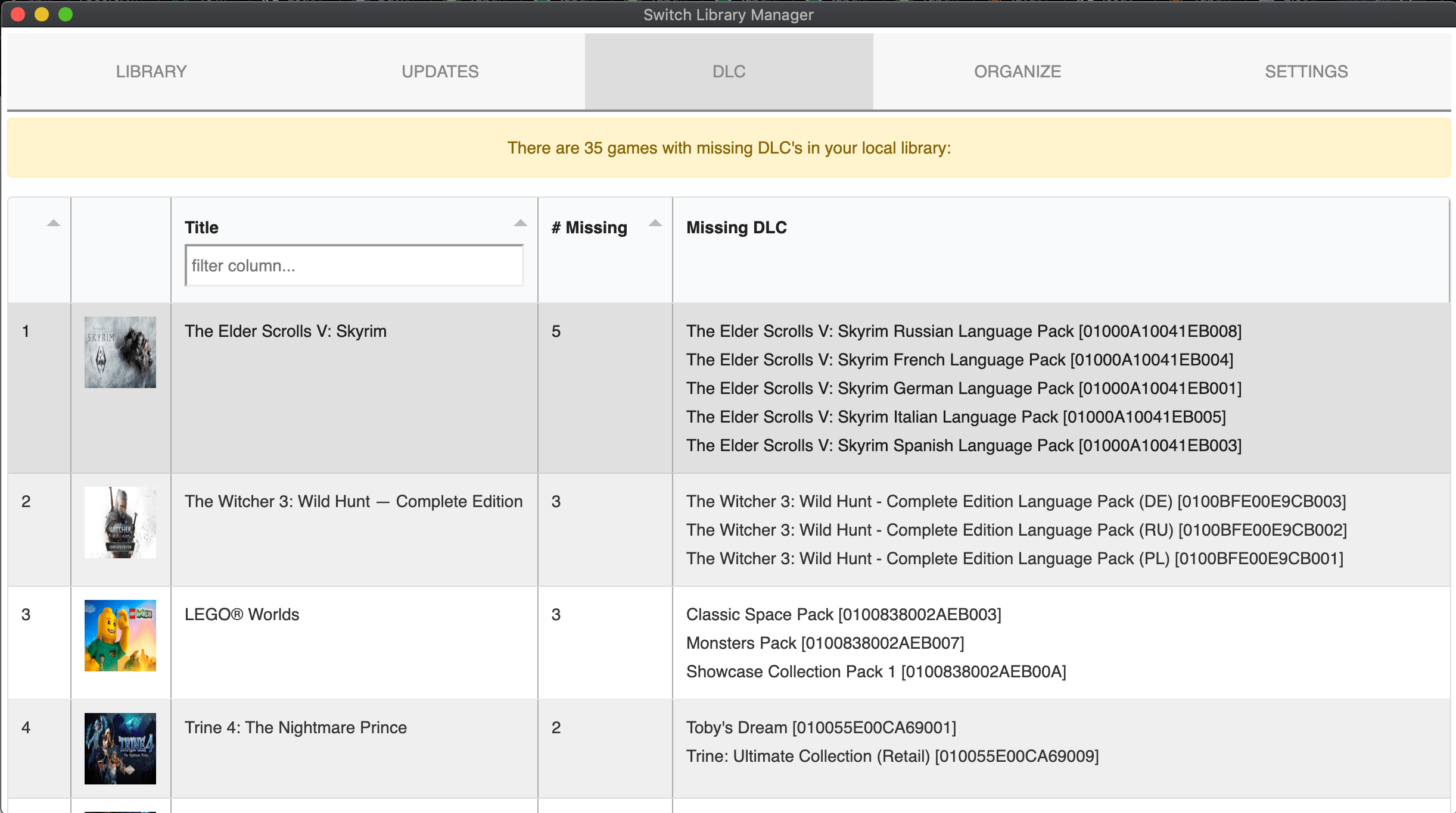 Switch library manager - easily manage your switch game backups