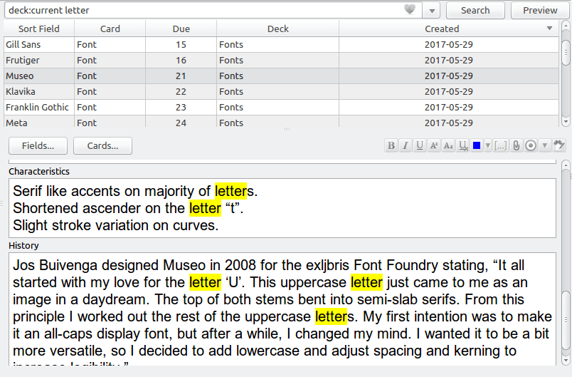Highlight Search Results in the Browser AnkiWeb