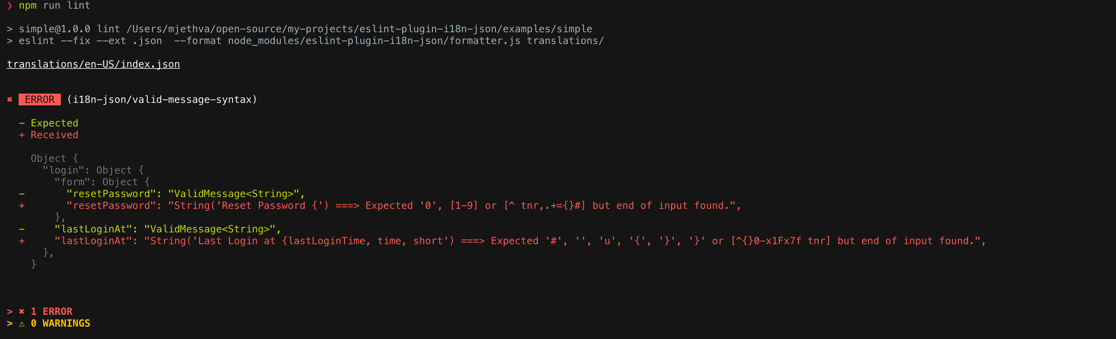eslintplugini18njson npm