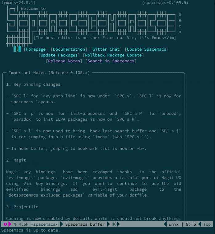 Spacemacs OSX terminal powerline font · Griffio