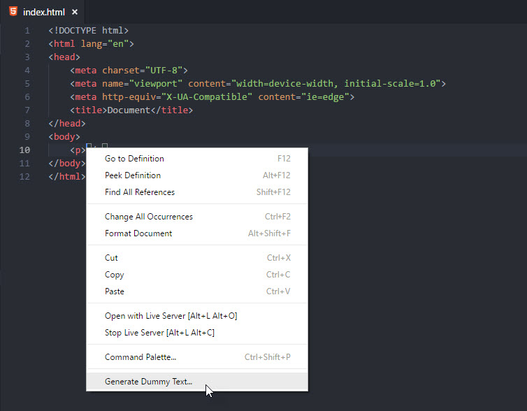 GitHub gurayyarar/DummyTextGenerator For generating dummy text. VS