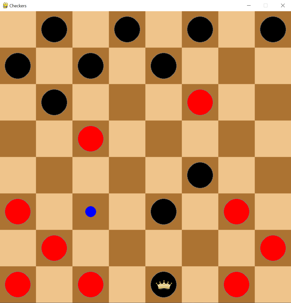GitHub harbirj/Checkers A Checkers game made in python using the