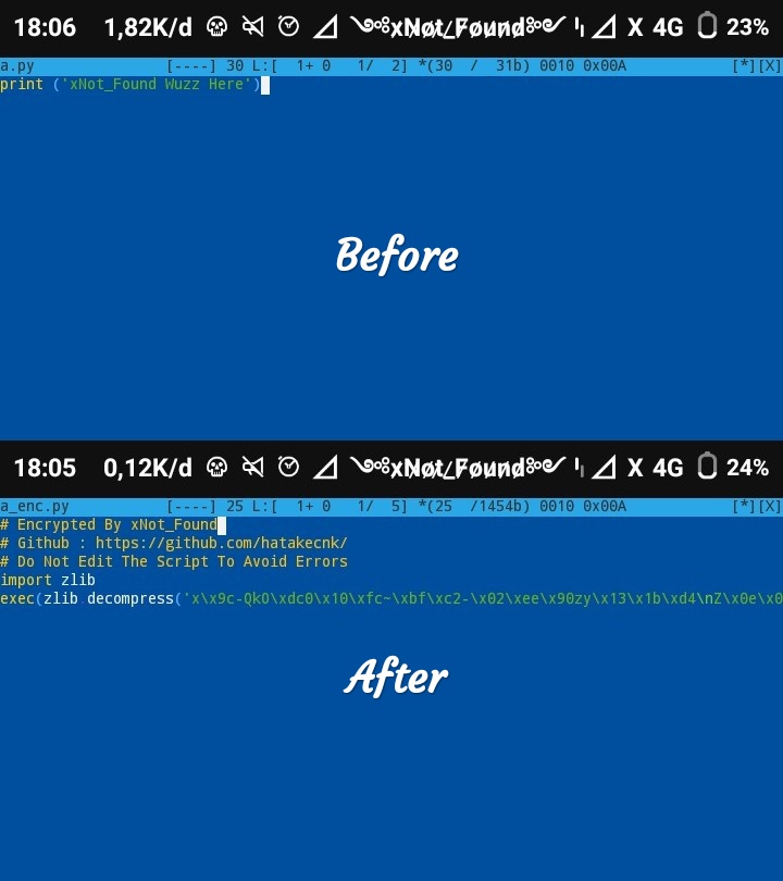 GitHub hatakecnk/EnpyZlib Encrypt your python code