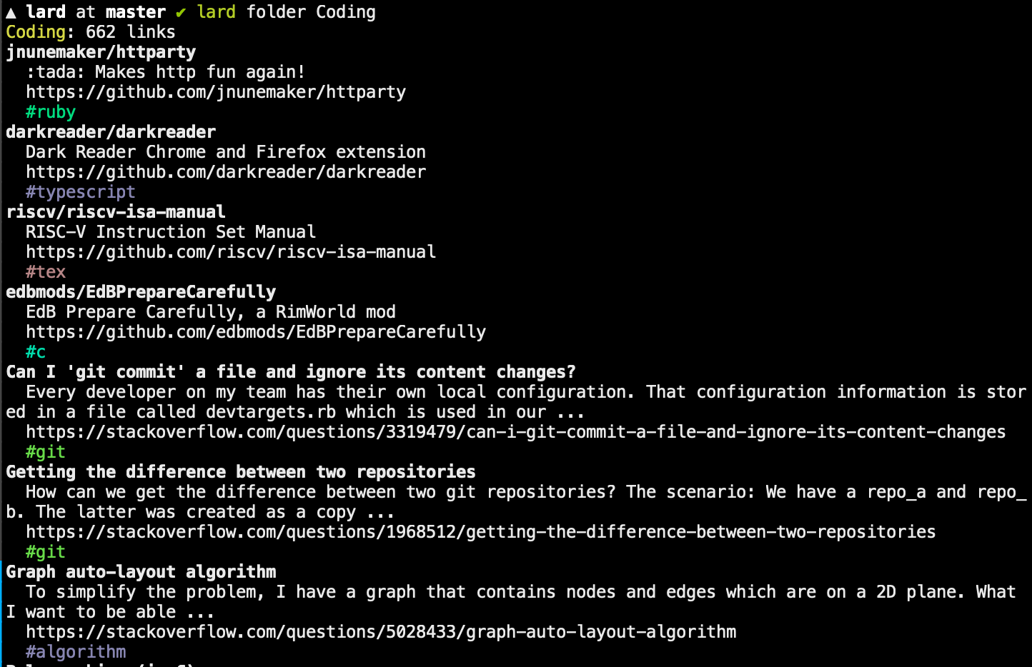 The Story of How I wrote A CLI for Your Bookmarks using Larder.io DEV