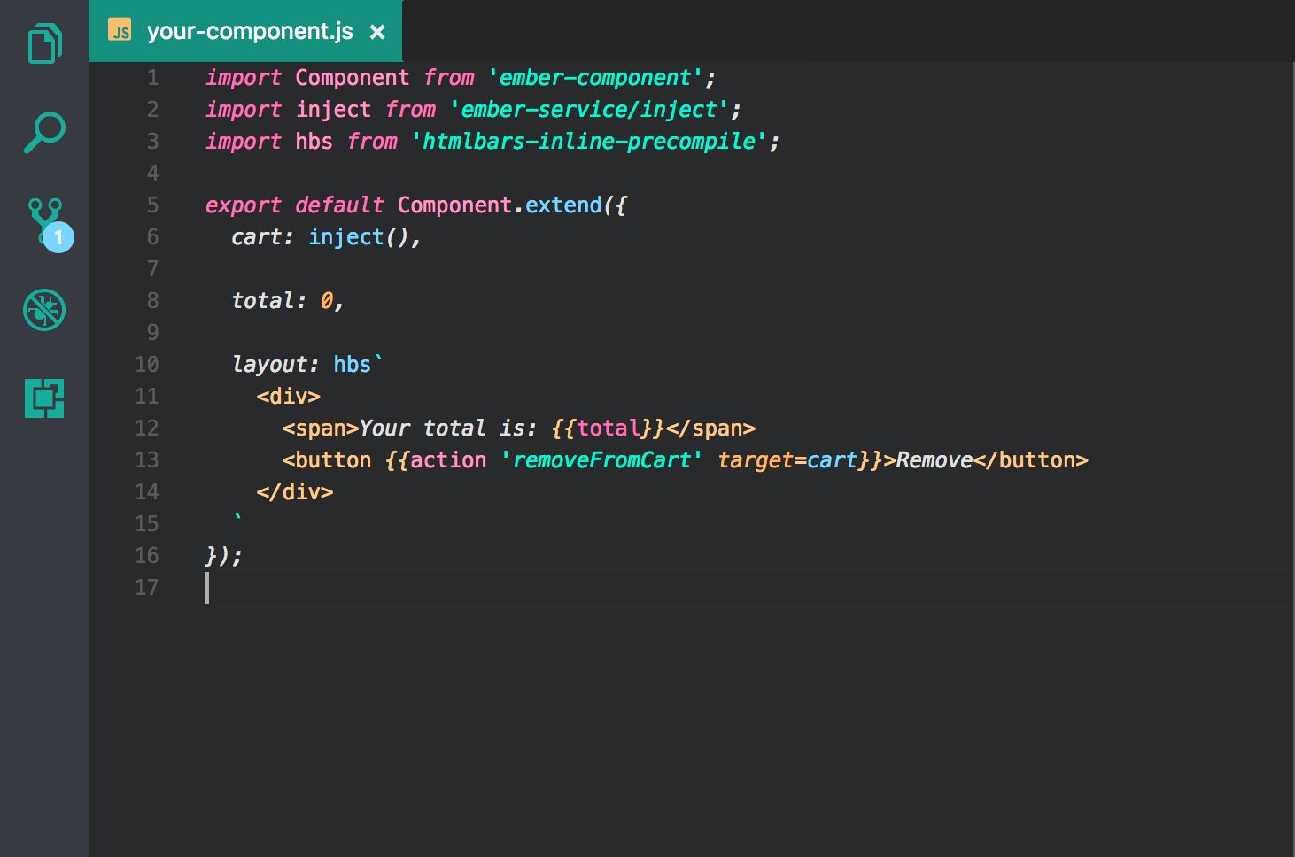 GitHub evrowe/vscodeembersyntax Ember HTMLBars and Glimmer syntax highlighting