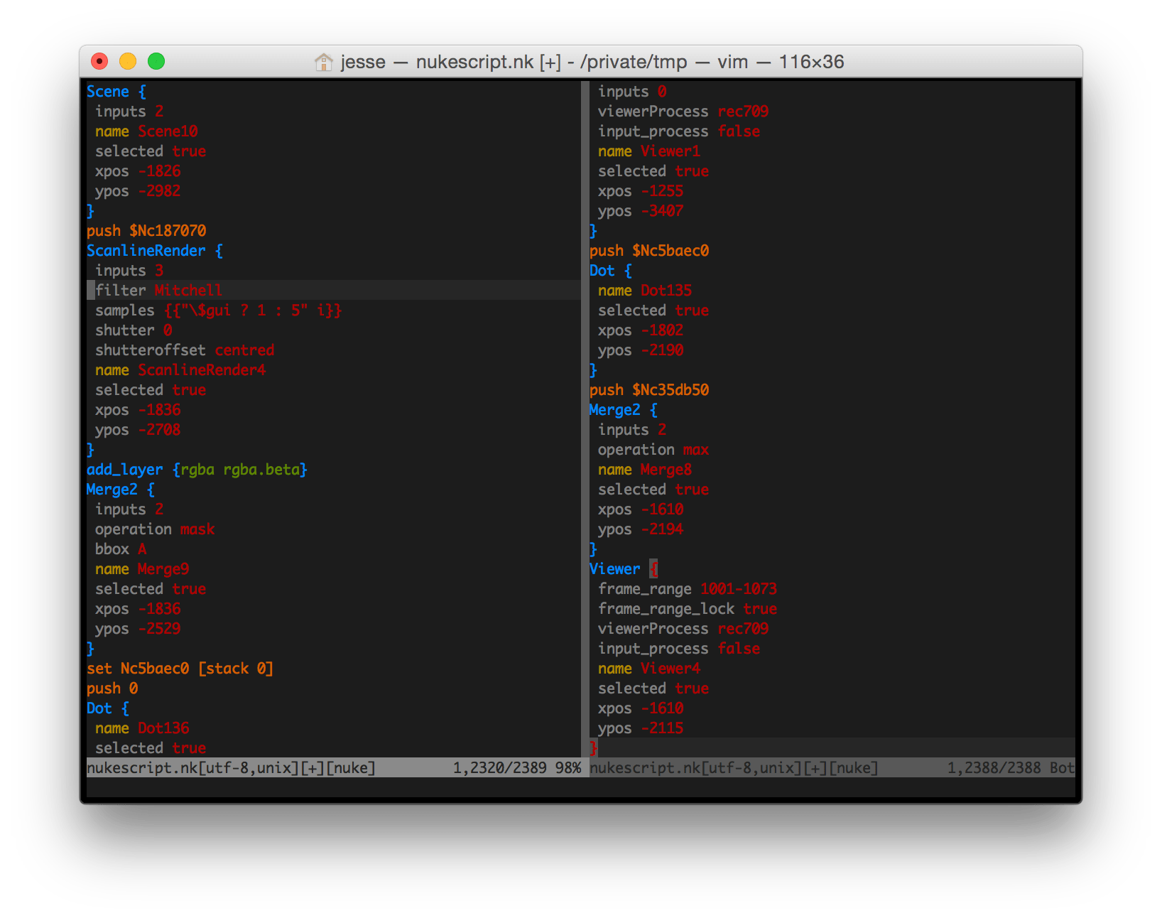 GitHub heavyimage/nuke.vim A vim plugin with tools for integrating with The Foundry's Nuke