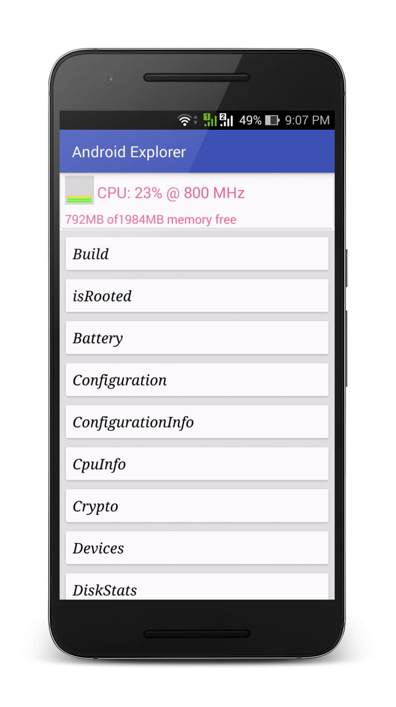 GitHub iamtrk/DeviceExplorer Open source code for the following app