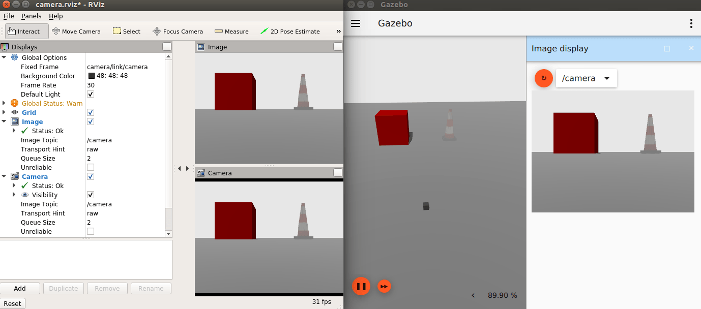 ROS Package ros_ign_gazebo_demos