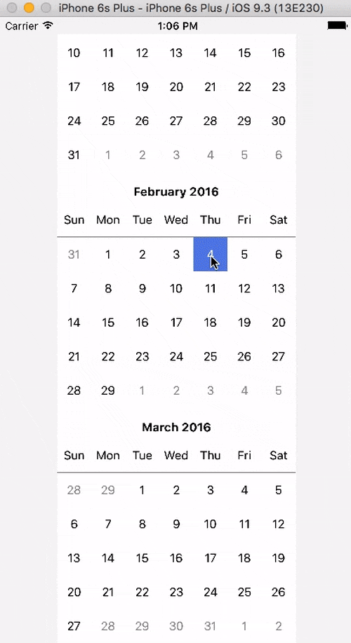 React Native Day Range Picker Component Reactscript