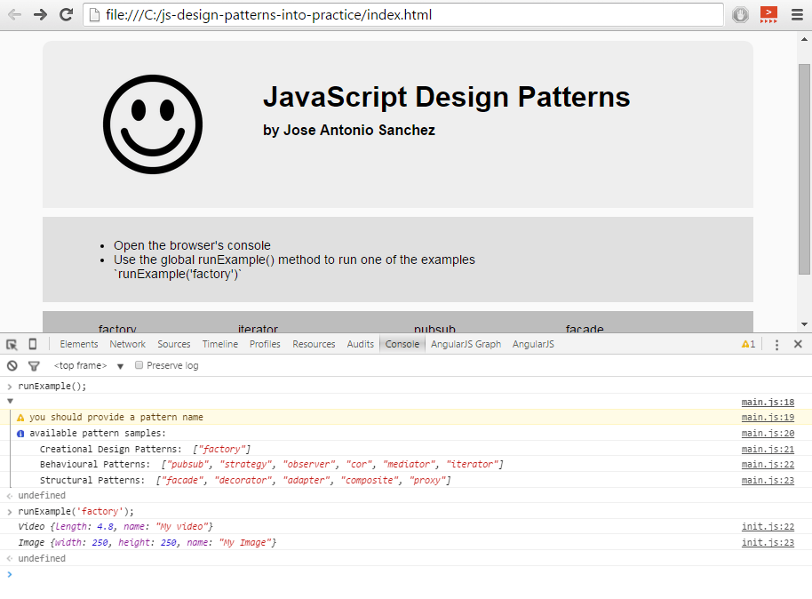 Github Jasancheg Js Design Patterns Into Practice Code Example Of