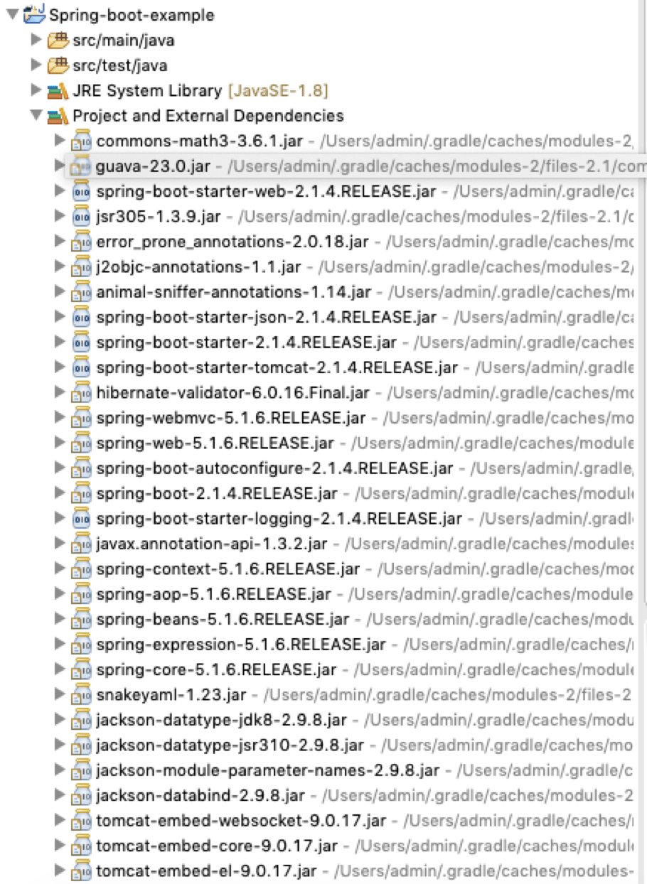 Creating simple Spring boot application using Eclipse and Gradle