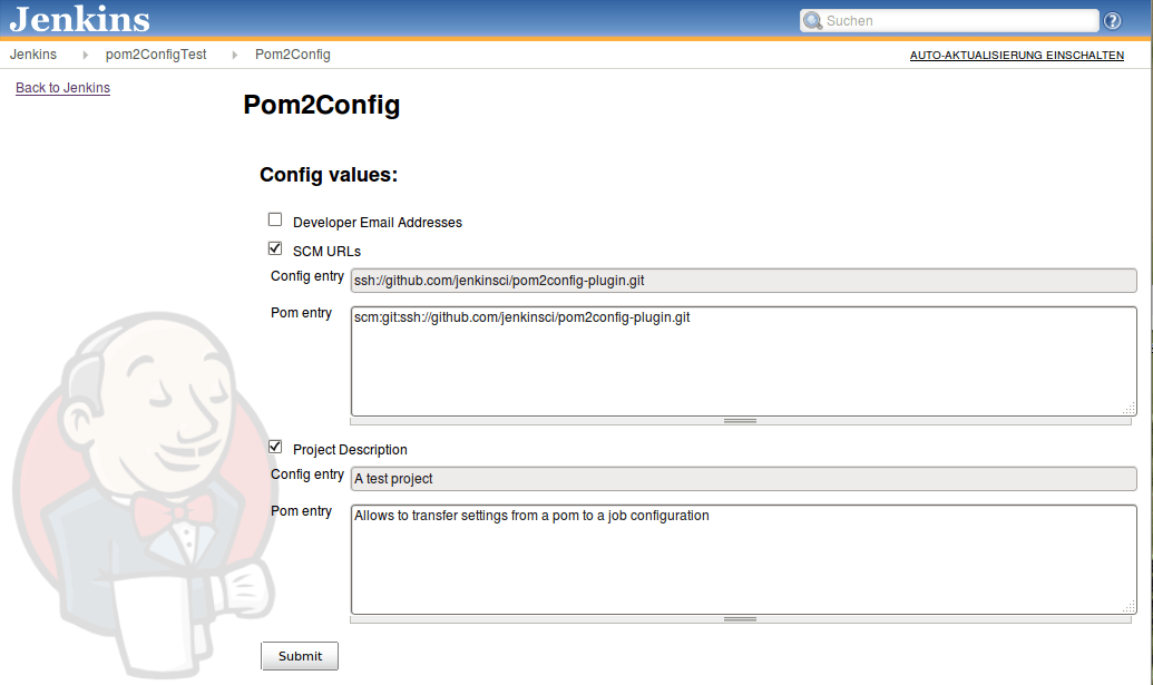 pom2config Jenkins plugin