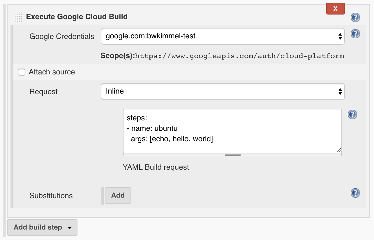 Google Cloud Build Jenkins plugin