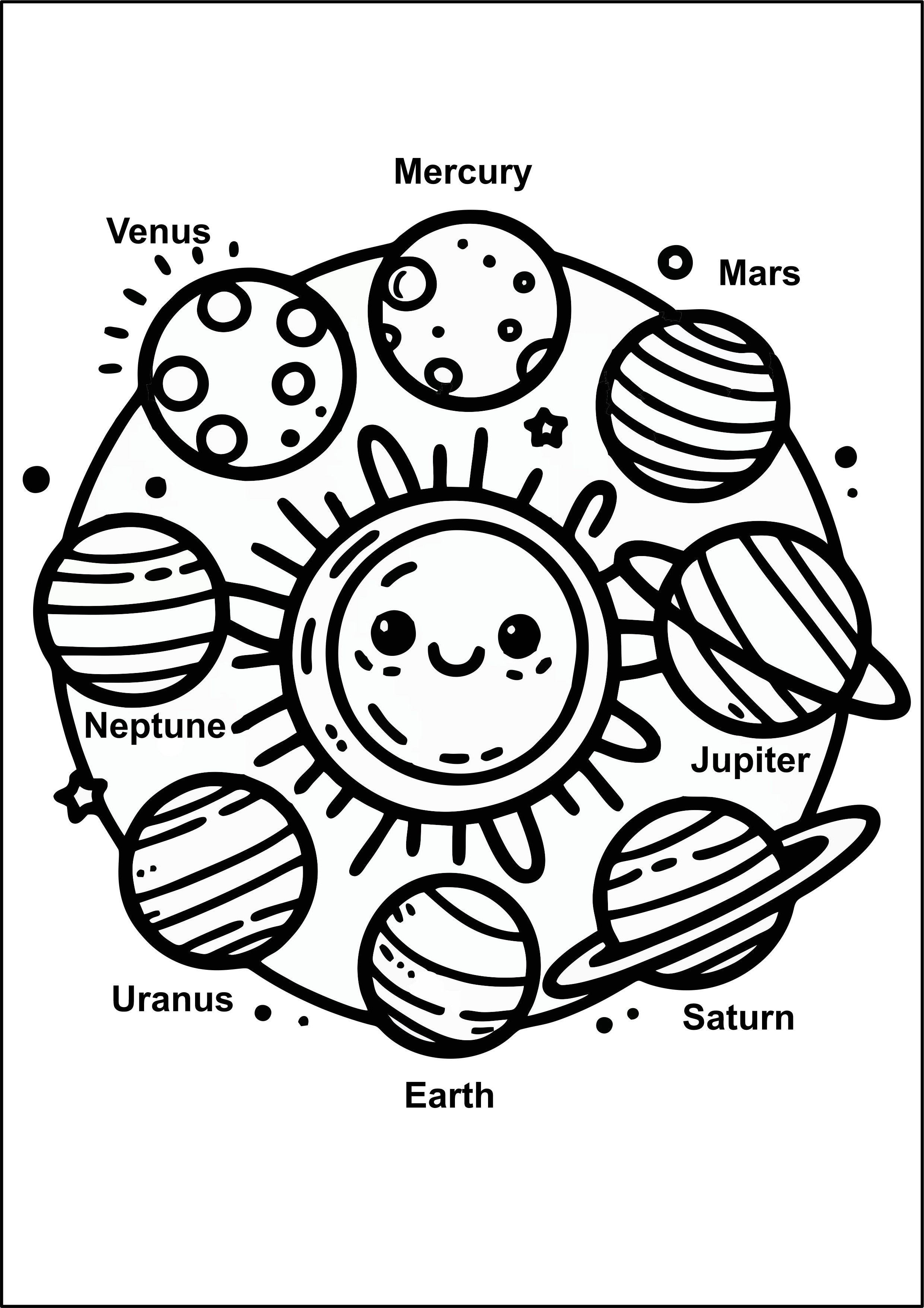 Solar System Coloring Pages for Kids (Free PDF Printable) - Kids