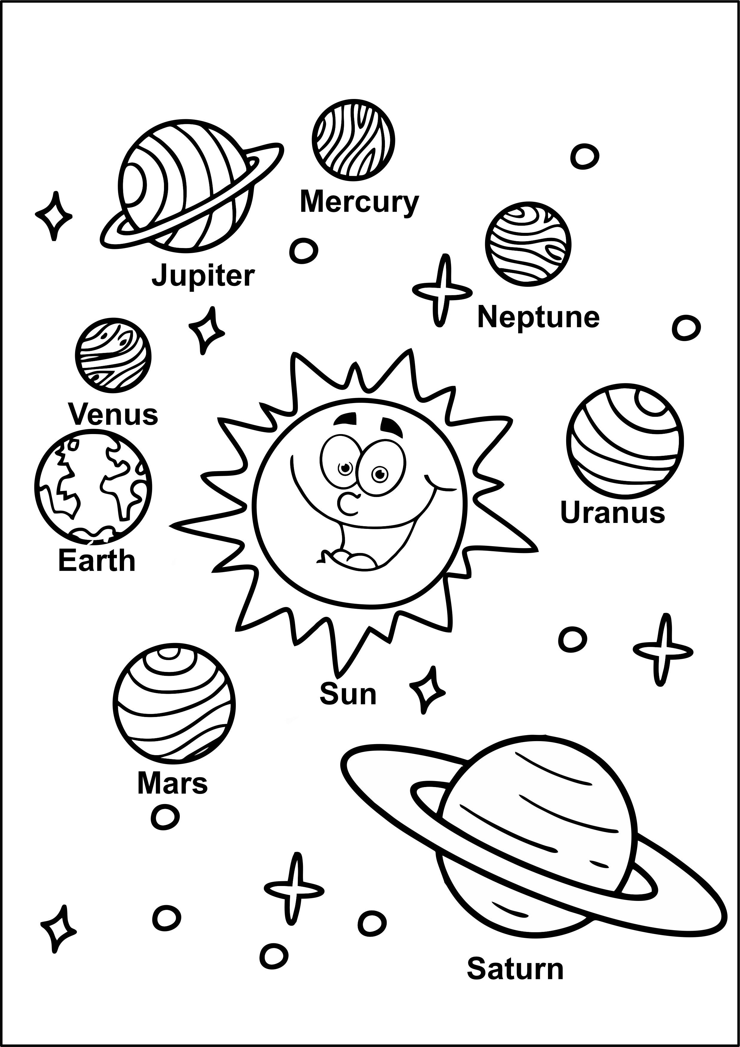 Solar System Coloring Pages for Kids (Free PDF Printable) - Kids
