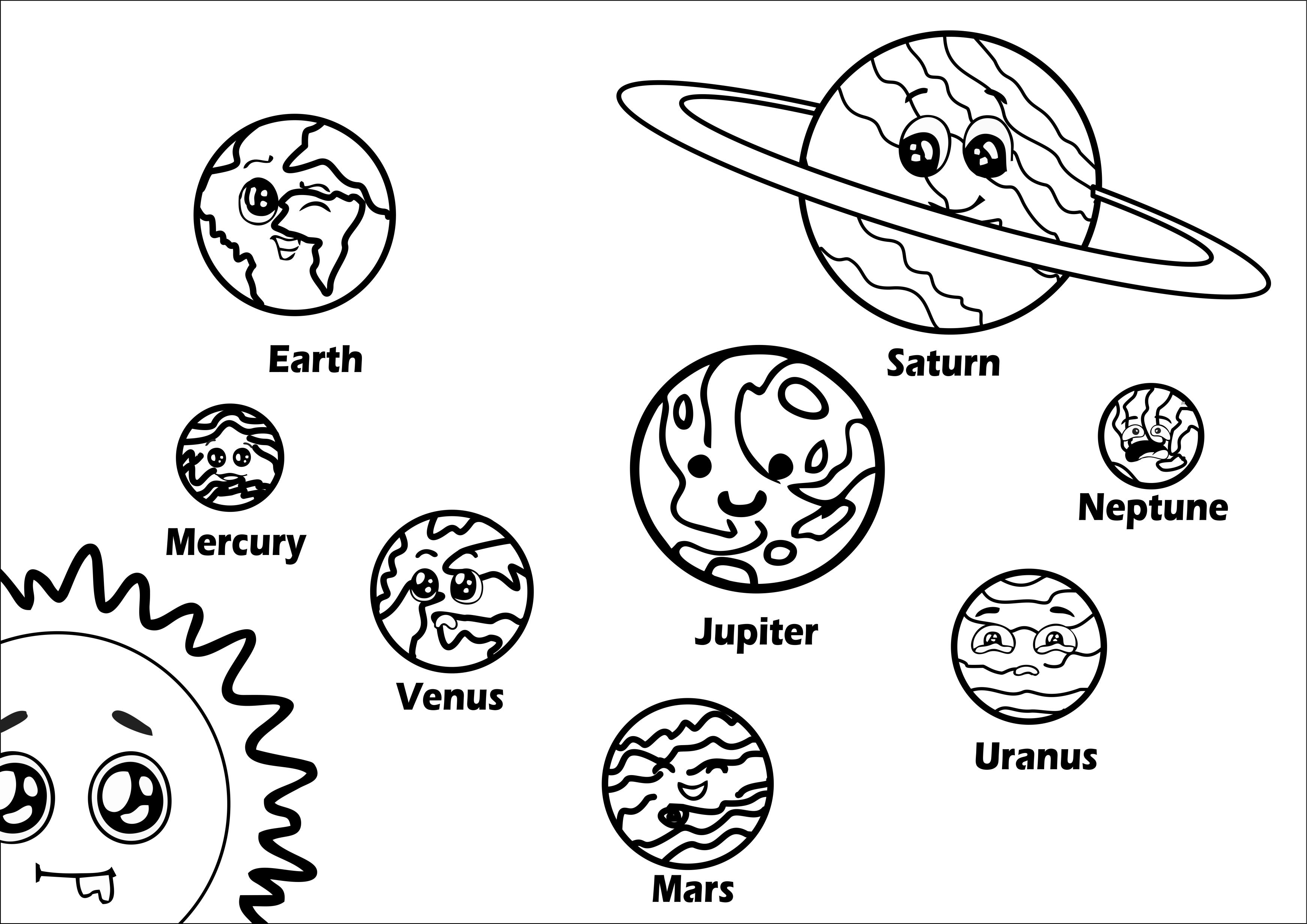 Solar System Coloring Pages for Kids (Free PDF Printable) - Kids