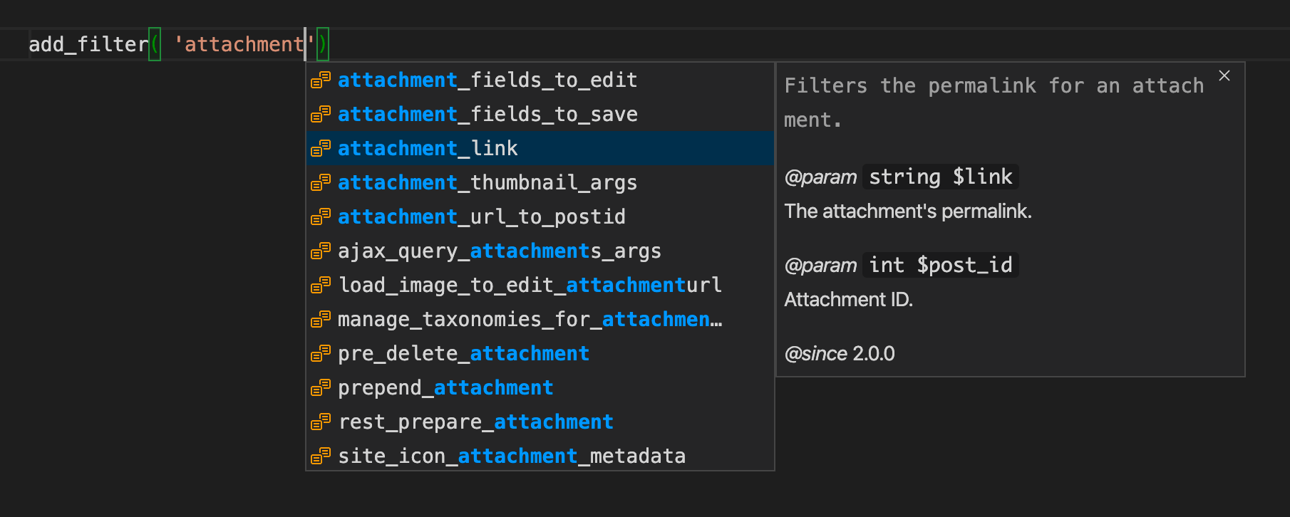 vscodewordpresshooks npm