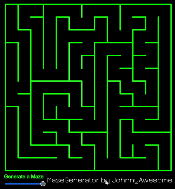 GitHub johnnyawesome/MazeGenerator A interactive MazeGenerator