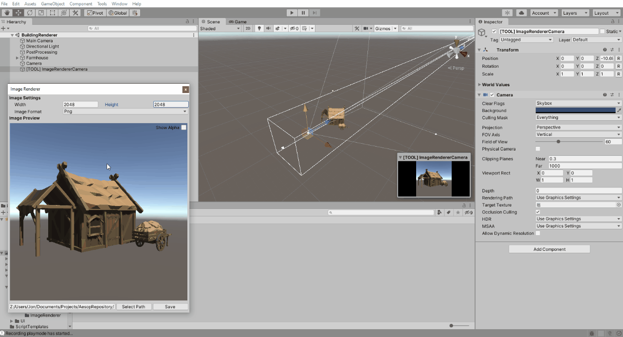 Unity Image Renderer UnityList
