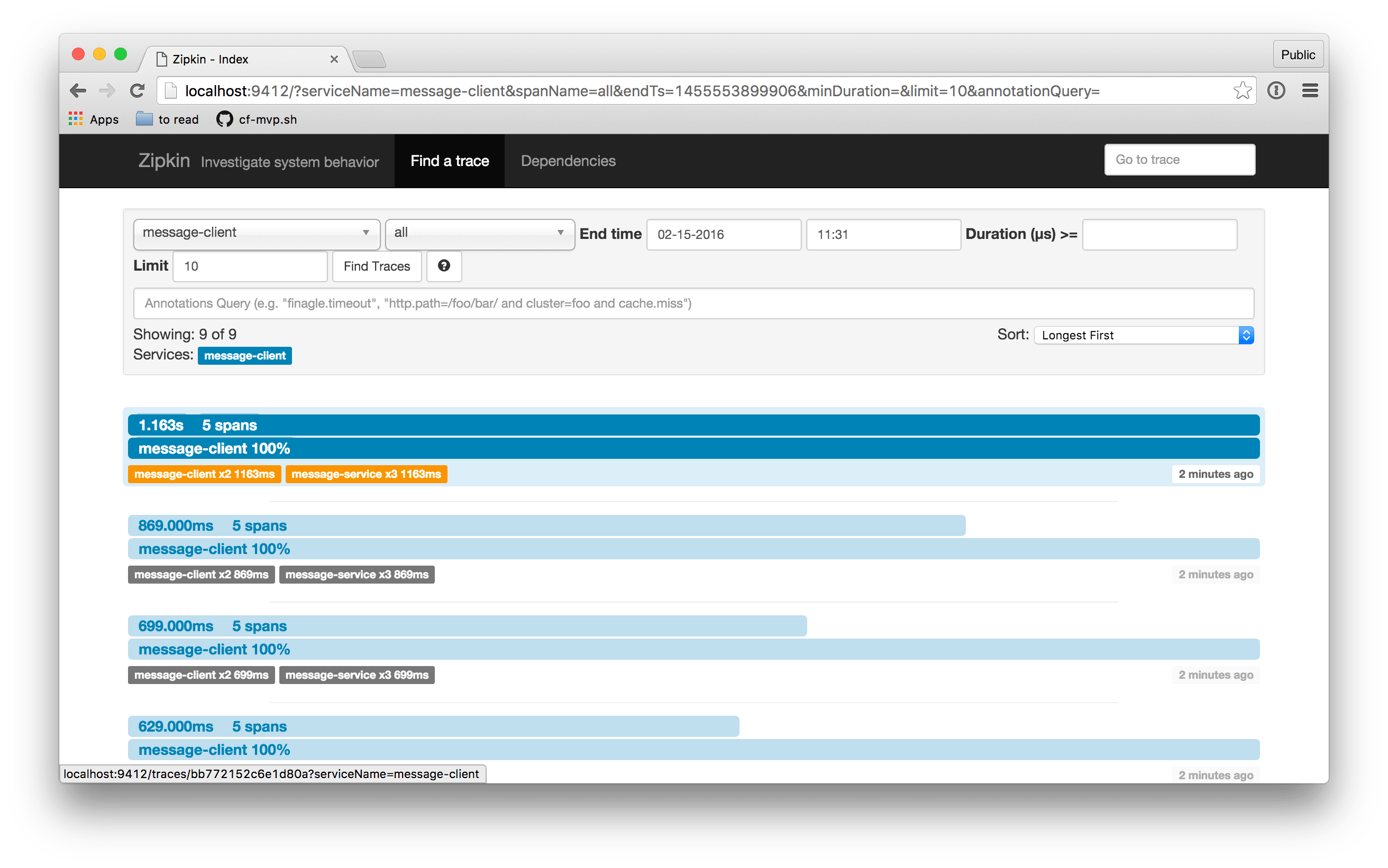 Distributed Tracing with Spring Cloud Sleuth and Spring Cloud Zipkin