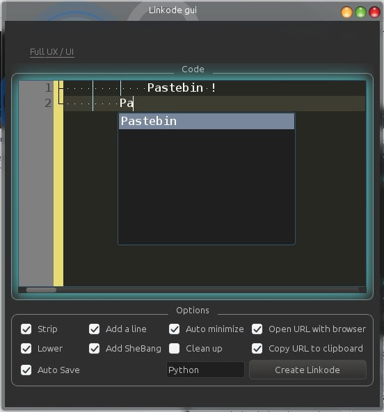 GitHub juancarlospaco/linkodegui desktop client on