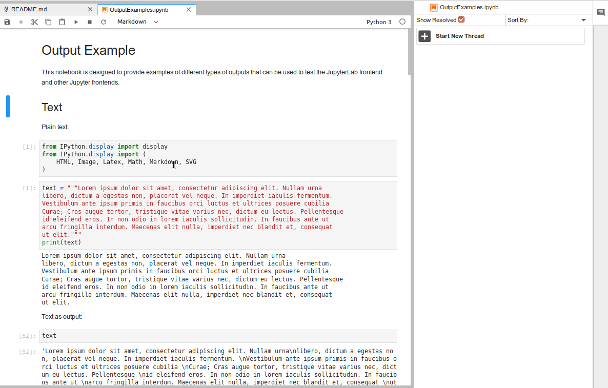 GitHub Commenting and annotation for JupyterLab