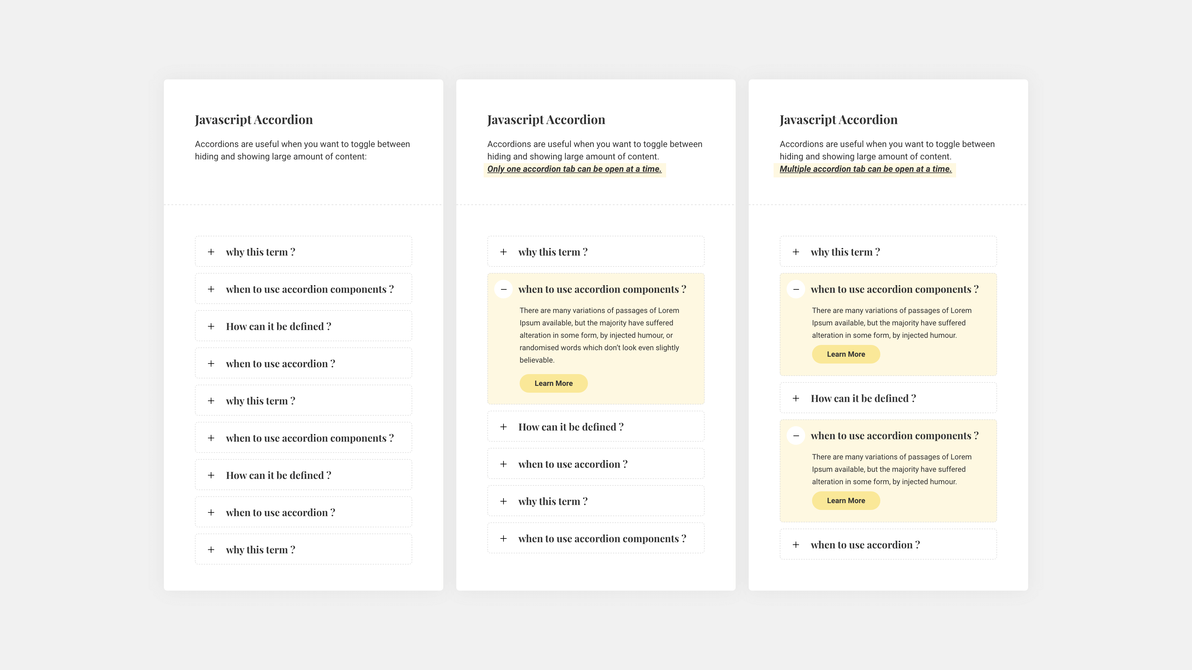 GitHub kenangundogan/javascriptaccordion Javascript accordion