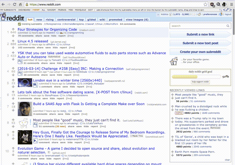 GitHub kiddico/RedditSidebarHider A simple browser extension to toggle the reddit sidebar