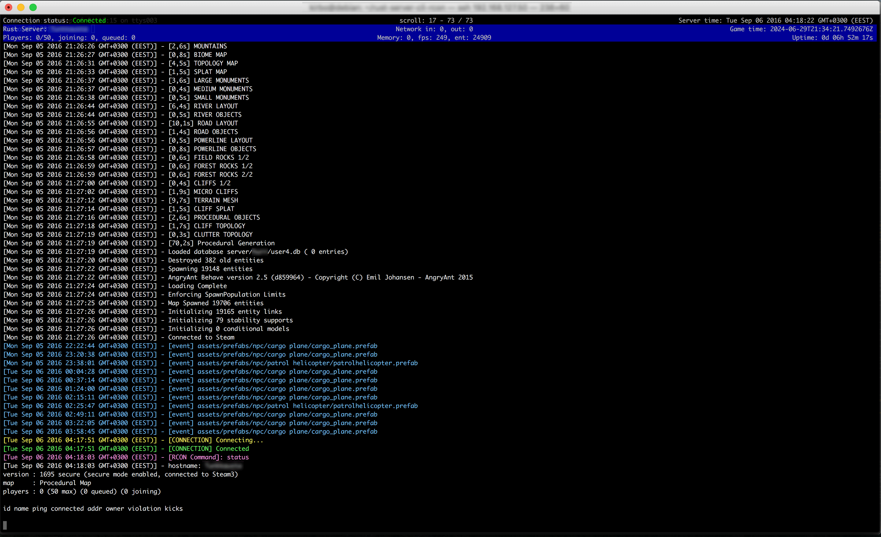 GitHub Kirbo/rustserverclircon Command Line Interface RCON Client