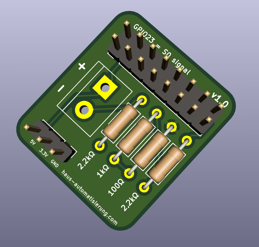 GitHub klein0r/pcbs0raspberrypihat PCB for S0 energy meter as a