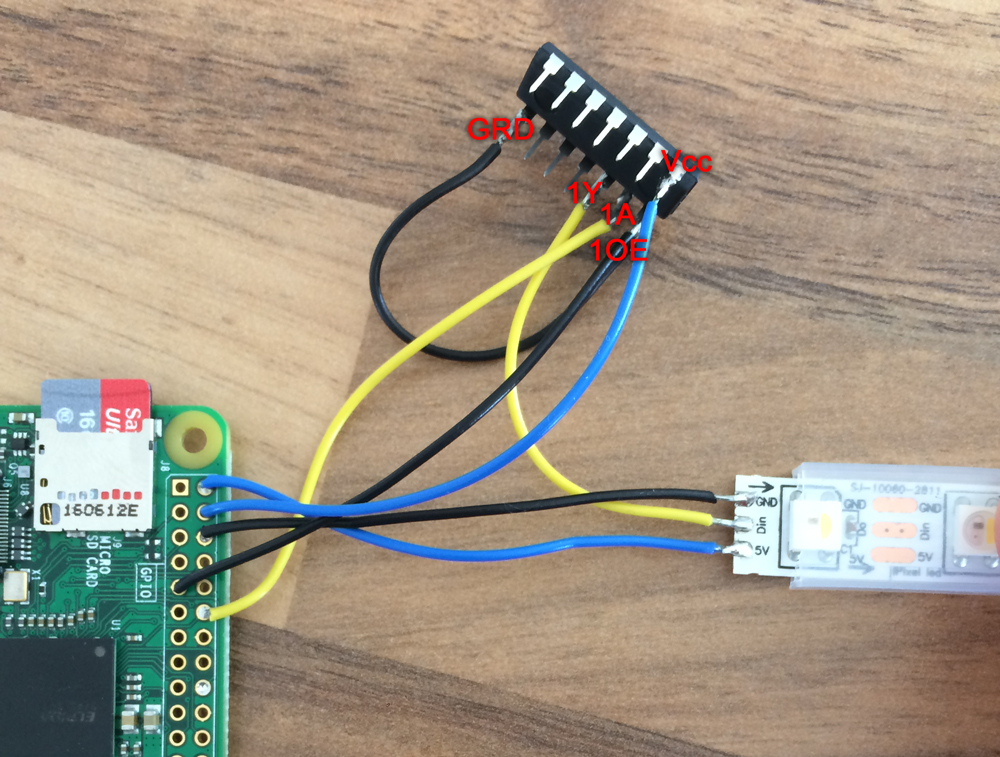 Word Clock Raspberry Pi Zero Neopixels