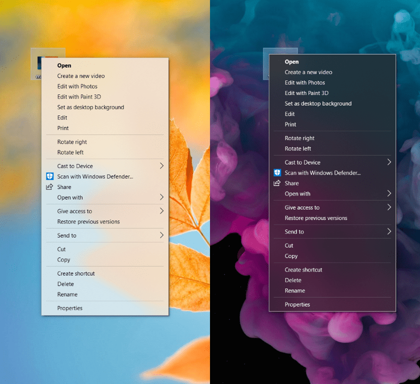 Acrylicmenus
