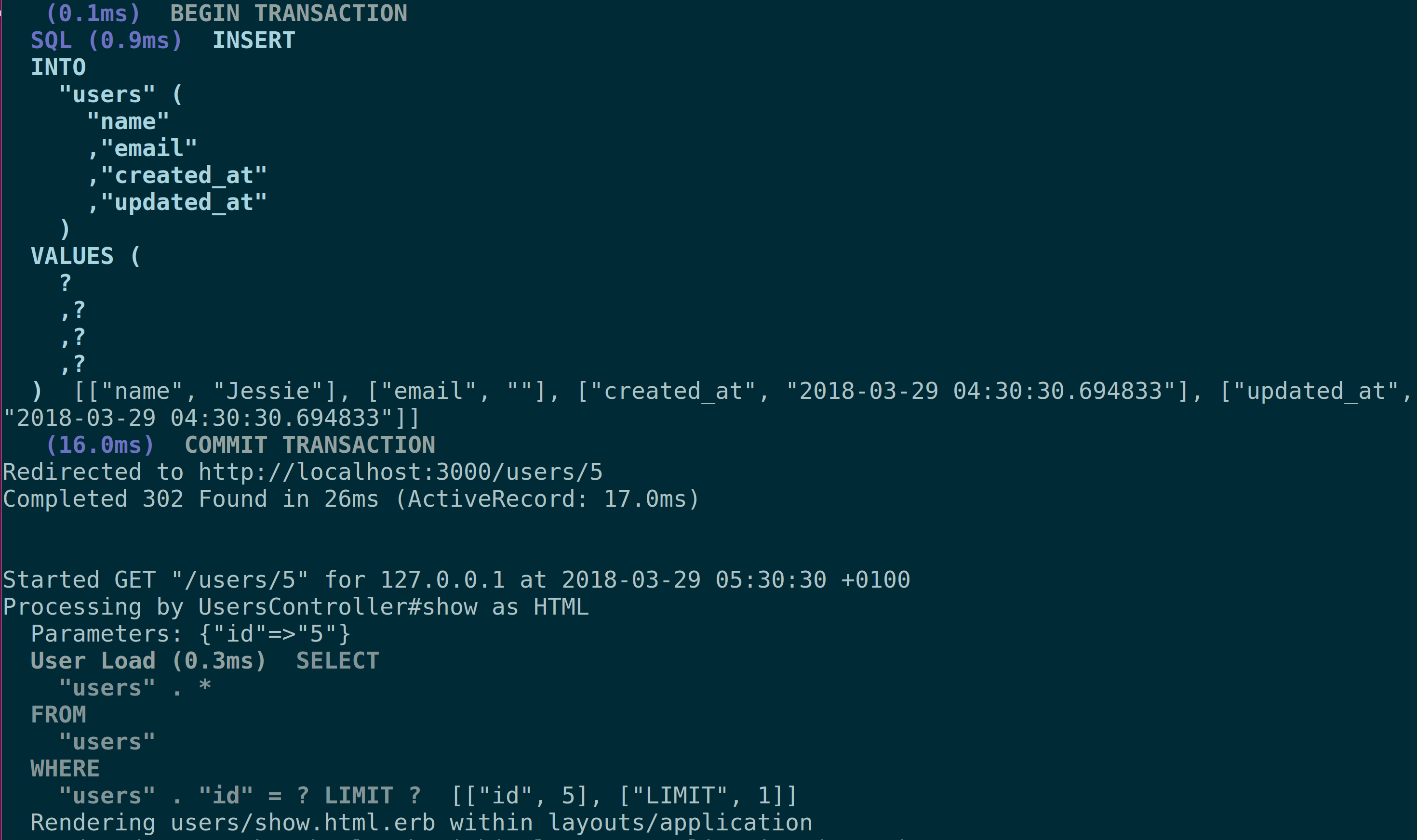 GitHub kvokka/pp_sql Rails ActiveRecord SQL queries log beautifier